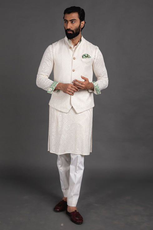 Zig Zag Wait Waist Coat Set